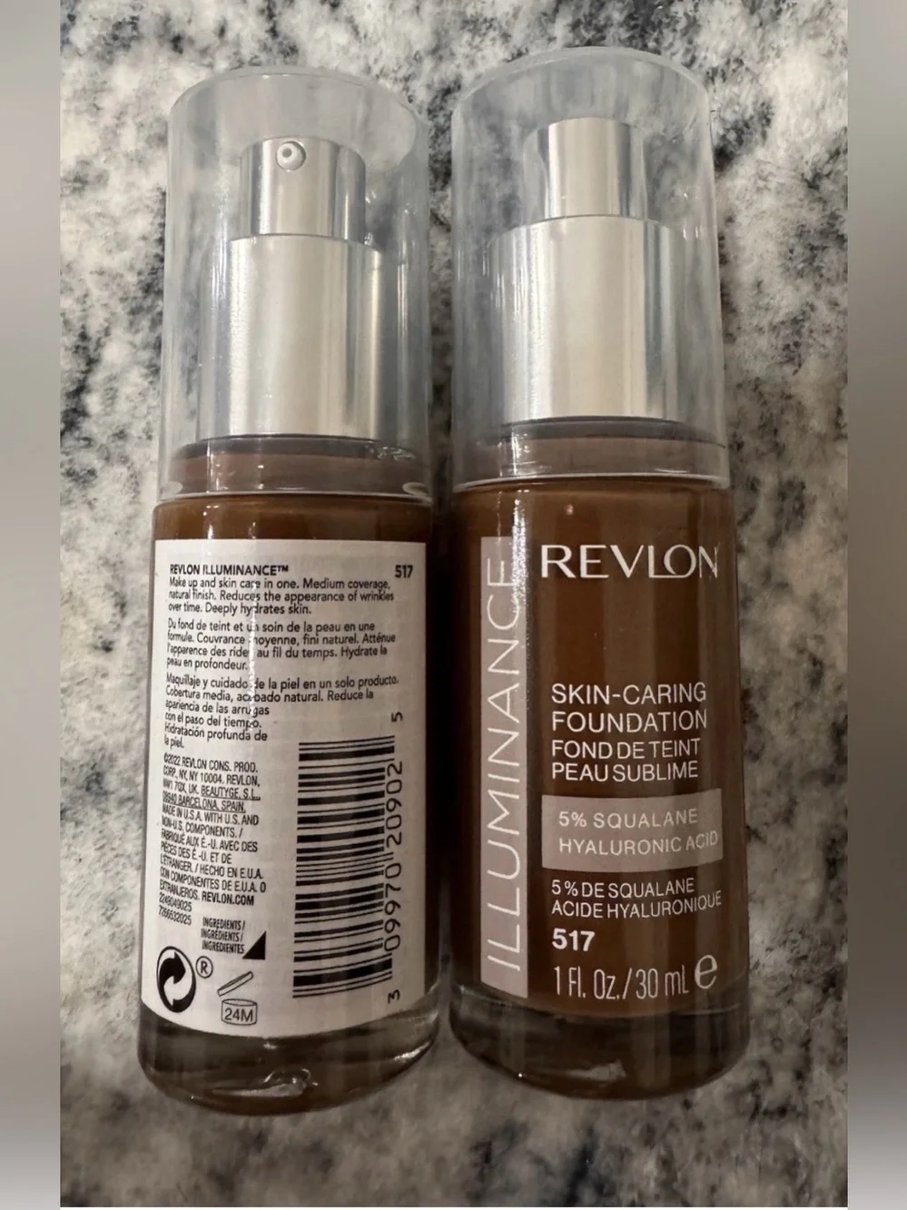 Revlon Illuminance Liquid Foundation Skin Caring Medium Coverage 517 Amber (2)
